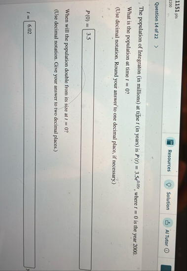 1 1 5 1 pts 2 2 0 0 Resources Solution Al Tutor