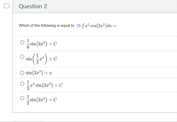 Question 2 Which of the following is equal to x 2