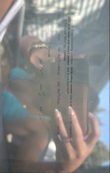 ( 3 ) Wh of the remaining questions, circle every