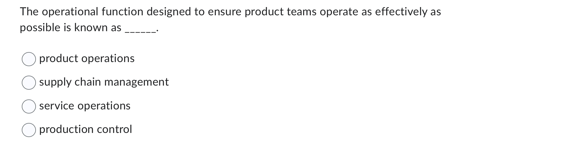 The operational function designed to ensure