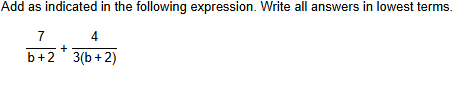 Add a s indicated i n the following expression.