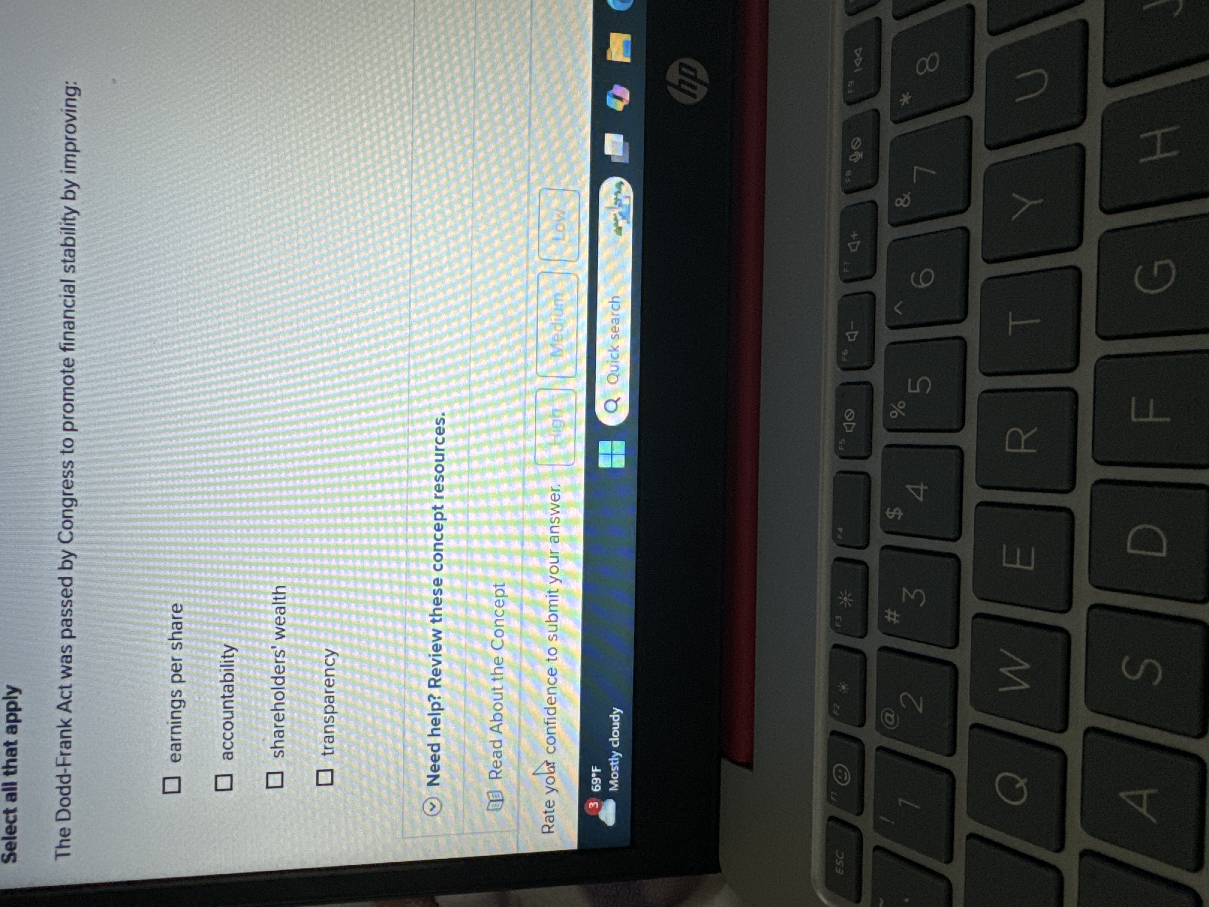 Select all that apply The Dodd - Frank Act was