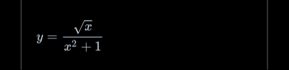 y = x 2 x 2 + 1 What kind of function is this