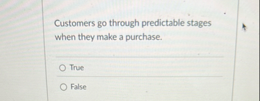 Customers go through predictable stages when they