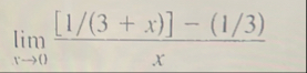 lim x 0 [ 1 3 x ] - ( 1 3 ) x