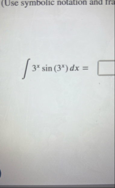 ( Use symbolic notation and fra 3 x s i n ( 3 x )