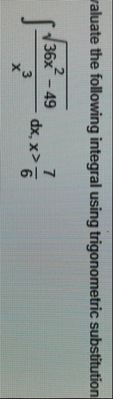 raluate the following integral using