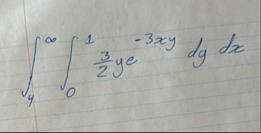 4 0 1 3 2 y e - 3 x y d y d x