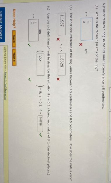 A jeweler resizes a ring so that its inner