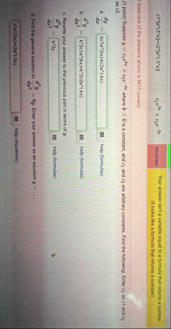 c 1 * * [ e 3 * * x ] c 2 * * [ e - 3 * * x ] c 1
