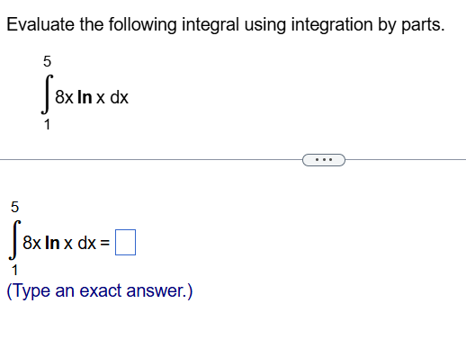 Evaluate the following integral using integration