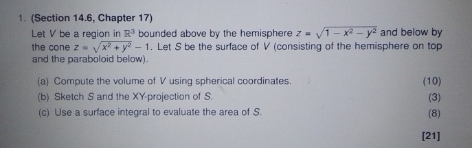 ( Section 1 4 . 6 , Chapter 1 7 ) Let V be a
