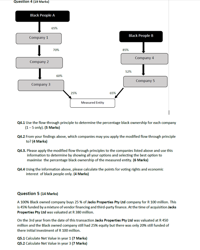 Q 4 . 1 Use the flow - through principle to