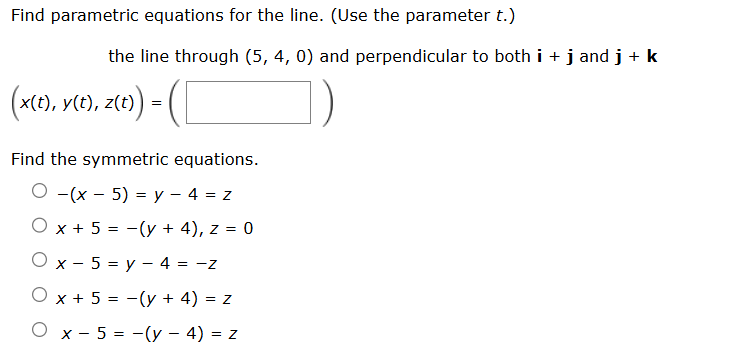 t . 5 , 4 , 0 i + j and j + k ( x ( t ) , y ( t )