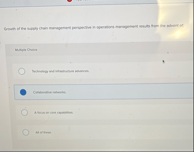Growth of the supply chain management perspective