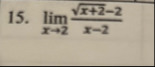 lim x 2 x + 2 2 - 2 x - 2