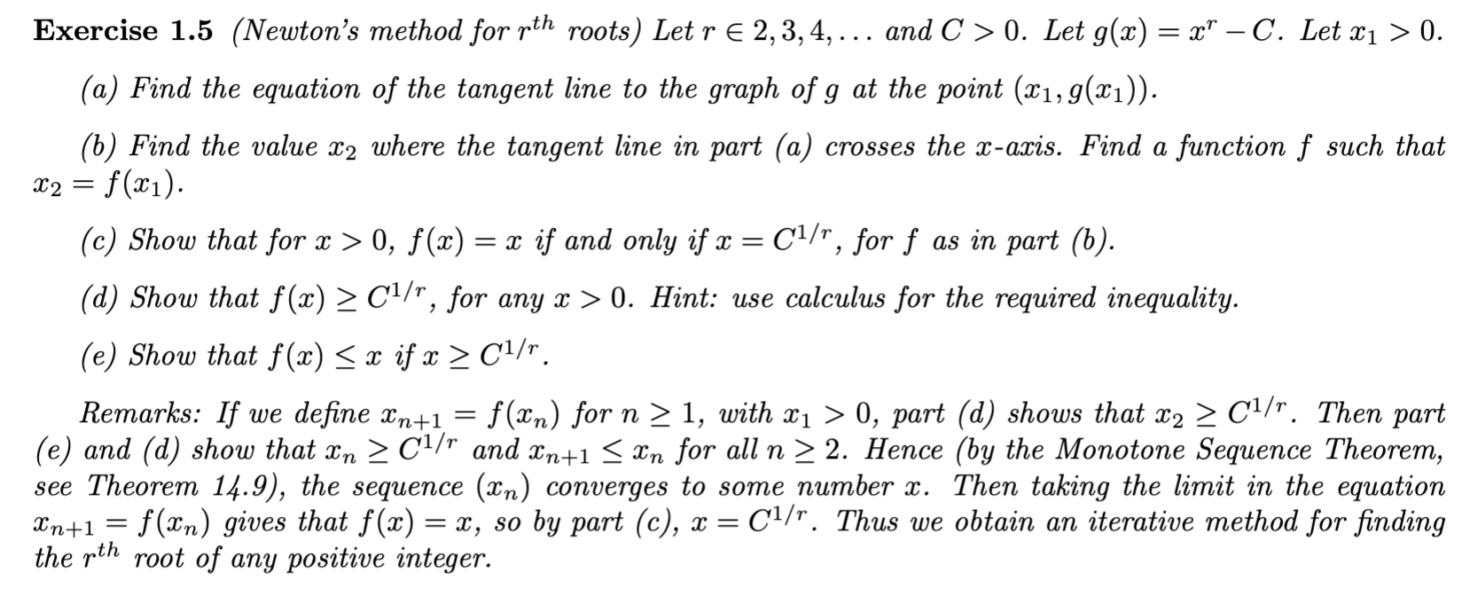 r t h rootsrin 2 , 3 , 4 , dots and C > 0 . Let g