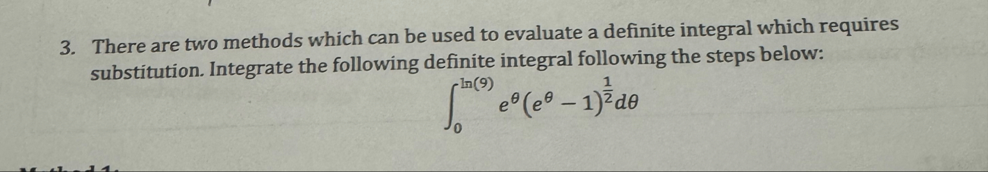 There are two methods which can be used to