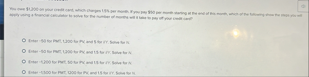 You owe $ 1 , 2 0 0 on your credit card, which