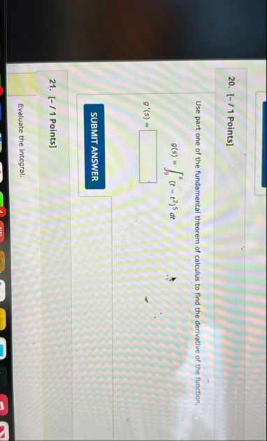 [ - / 1 Points ] Use part one of the fundamental