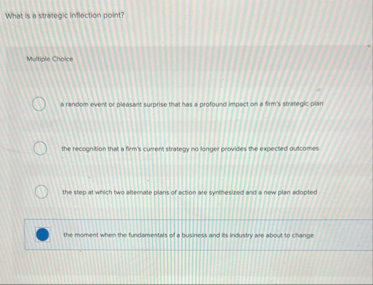 What is a strategic inflection point? Multiple
