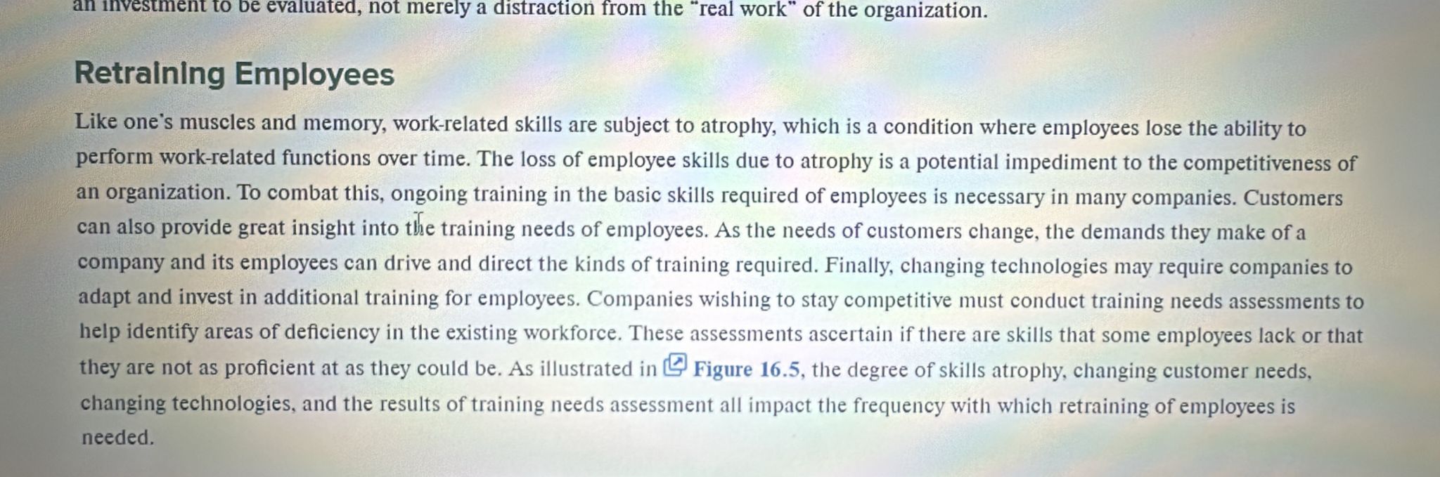 Write two paragraphs for chapter 16 (at least