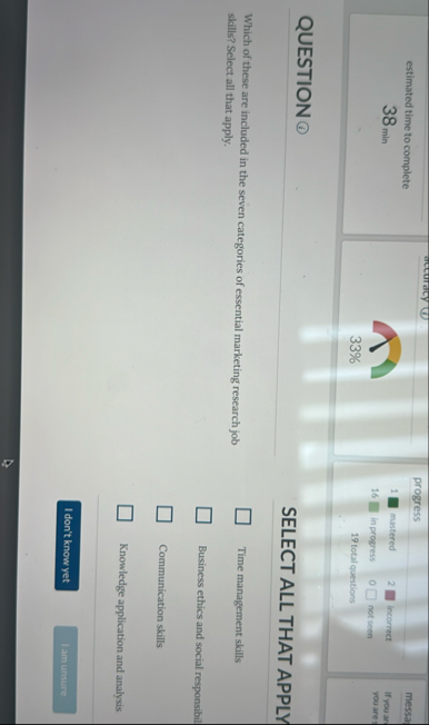 estimated time to complete 3 8 min progress ? 1