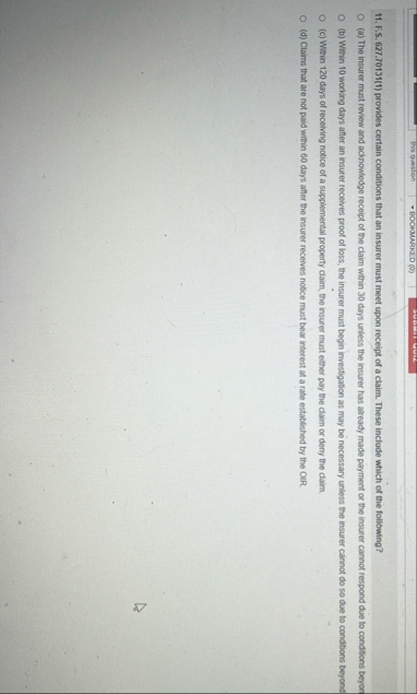 F . S . 6 2 7 . 7 0 1 3 1 ( 1 ) provides certain