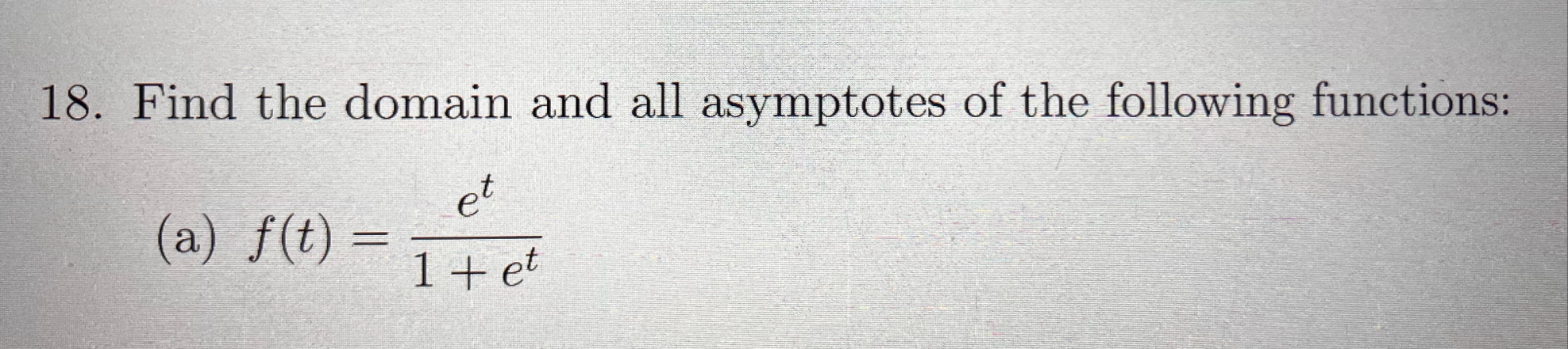 Find the domain and all asymptotes of the