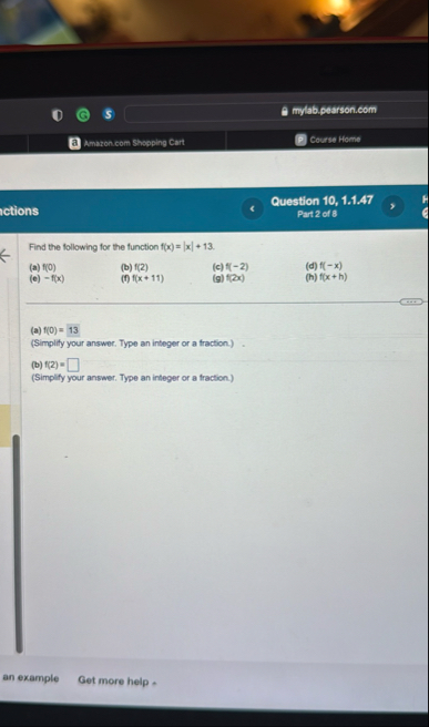 Amazon com Shoping Cart Course Home Question 1 0