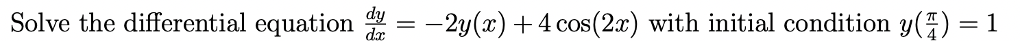Solve the differential equation d y d x = - 2 y (