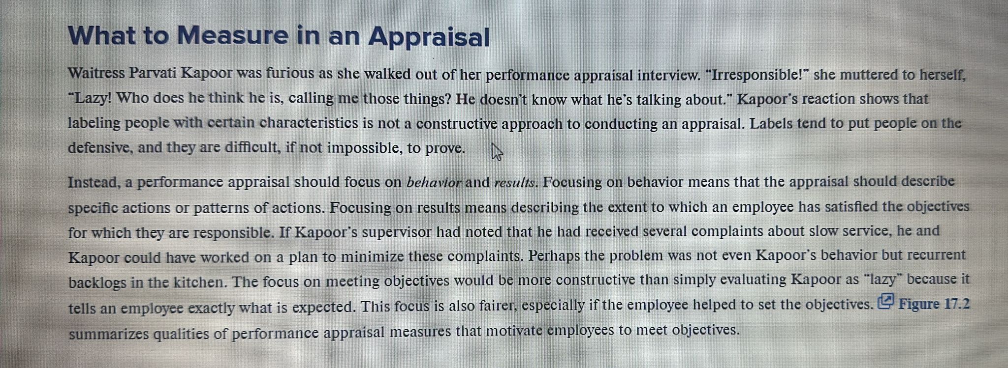 Write two paragraphs for chapter 17 (at least