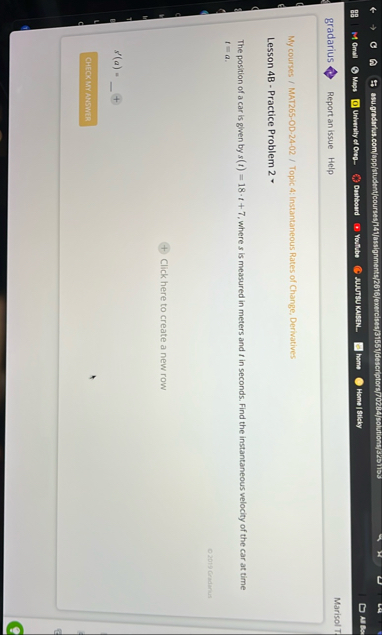 gradarius - Reportanissue Help Marisol T . My