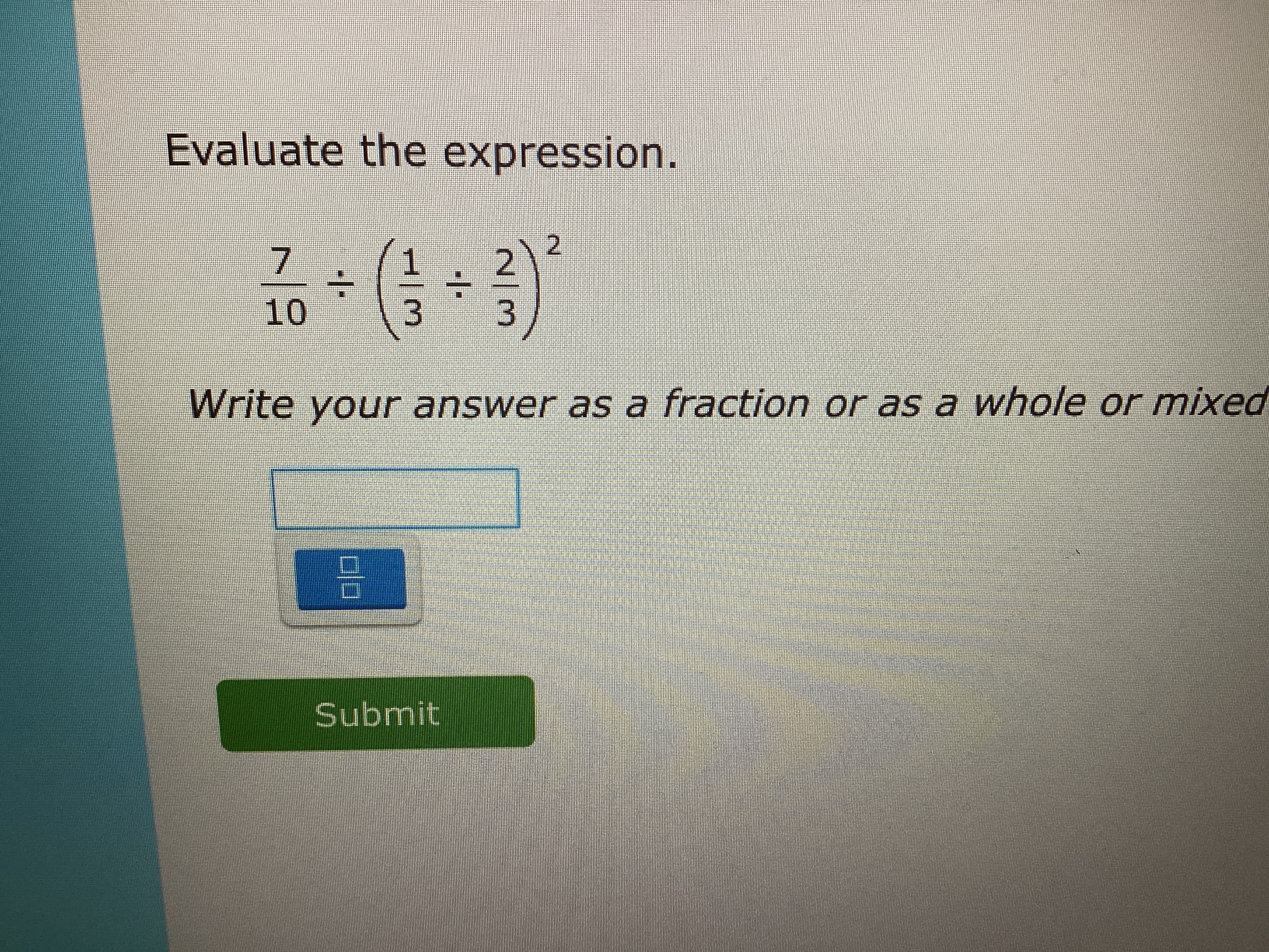 code class = "asciimath" > Evaluate the
