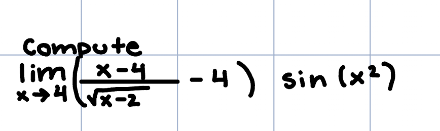 Compute \ lim _ ( x - > 4 ) ( ( x - 4 ) / ( \