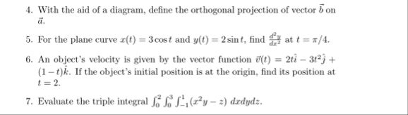 With the aid of a diagram, define the orthogonal