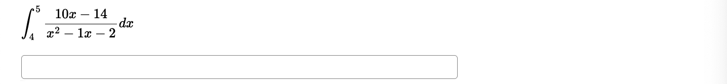 4 5 1 0 x - 1 4 x 2 - 1 x - 2 d x