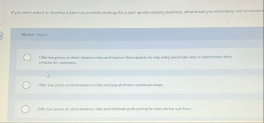 If you mere anked to develop a low - cost