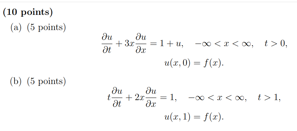 ( 1 0 points ) ( a ) ( 5 points ) d e l u d e l t