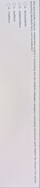 Who are typically external, independent experts