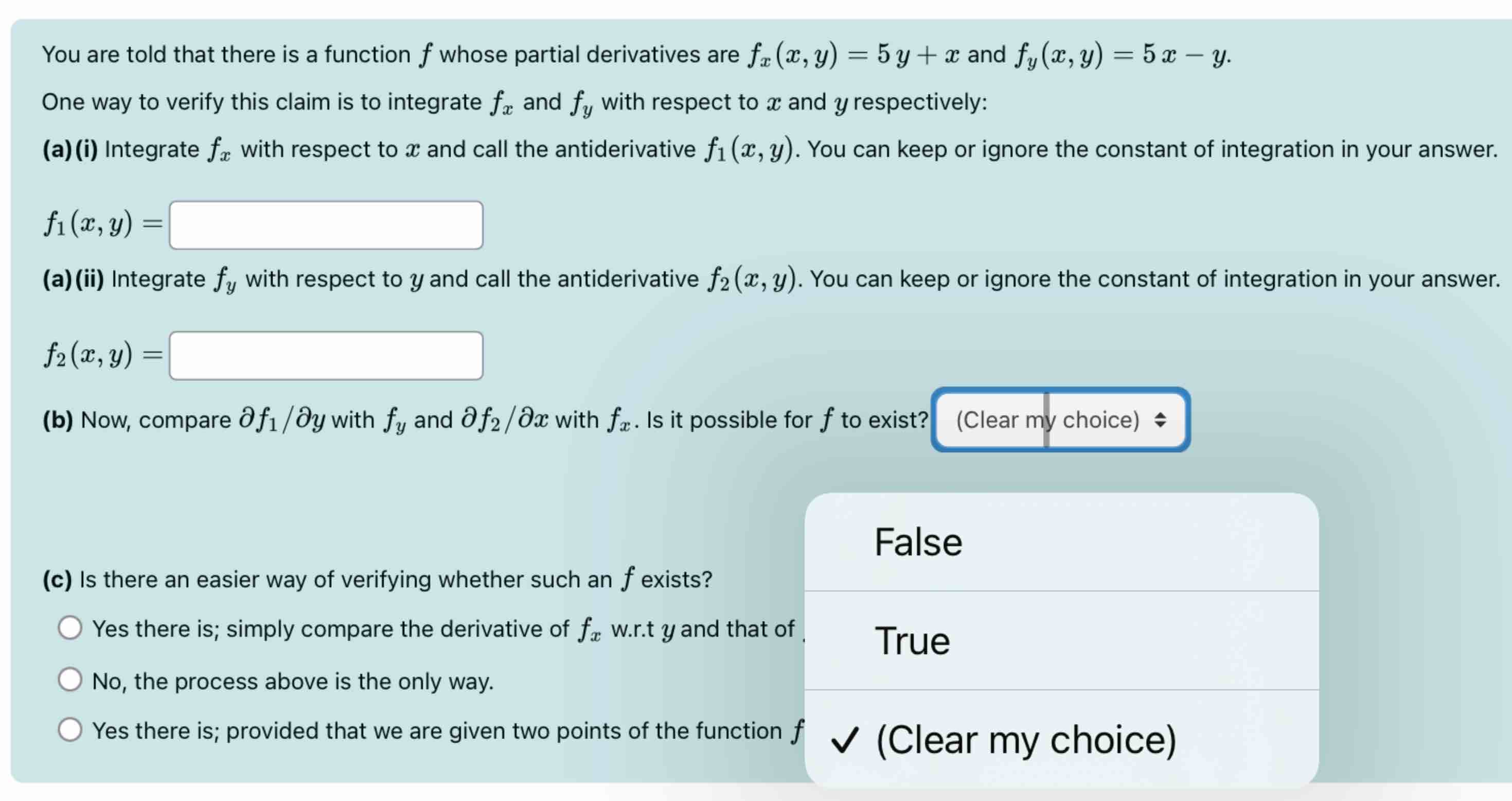 You are told that there i s a function f whose