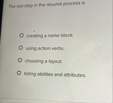 The last step in the r sum process is creating a