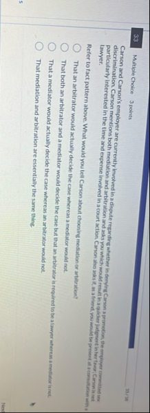 3 3 Multiple Choice 3 points 2 0 3 Carson and