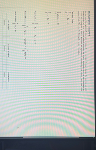 The Computer Password As you enter the spacecral,