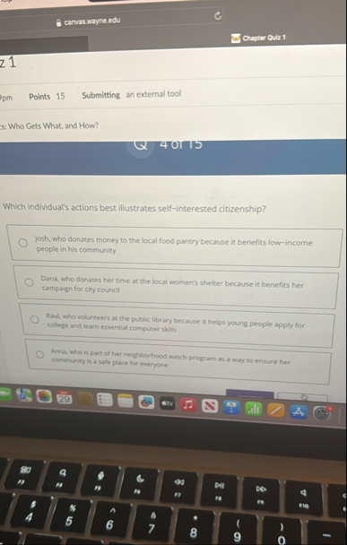 carvaswayne edu Chaptar Ouiz 1 z 1 Pm Points 1 5