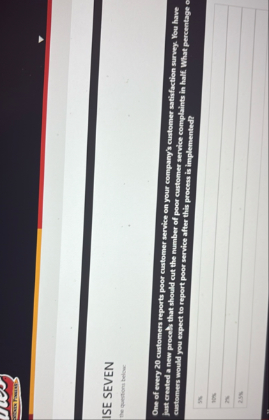 atomen hasters ISE SEVEN the questions below: One