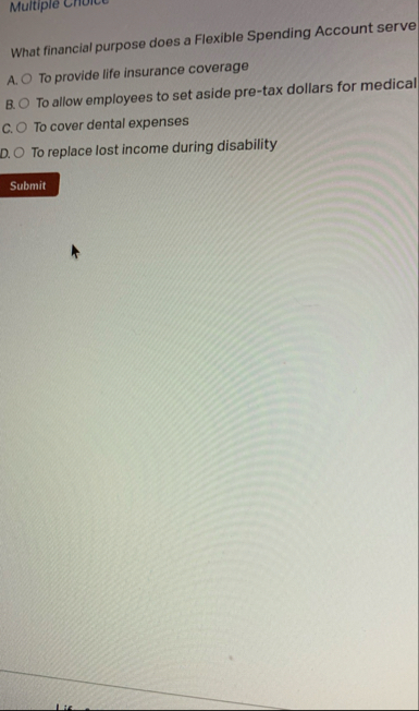 Multiple What financial purpose does a Flexible