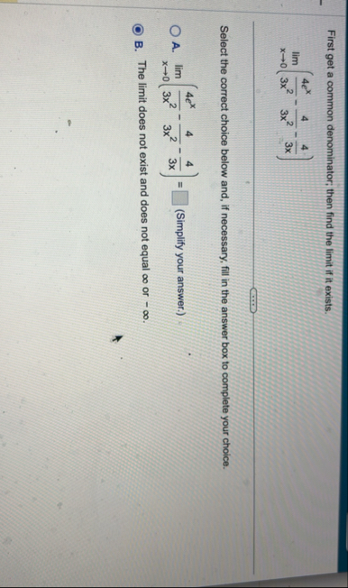 First get a common denominator; then find the