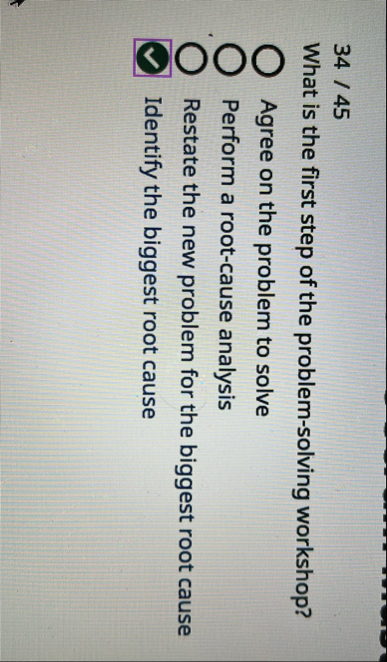 3 4 / 4 5 What is the first step of the problem -