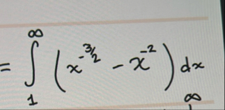 = 1 ( x - 3 2 - x - 2 ) d x